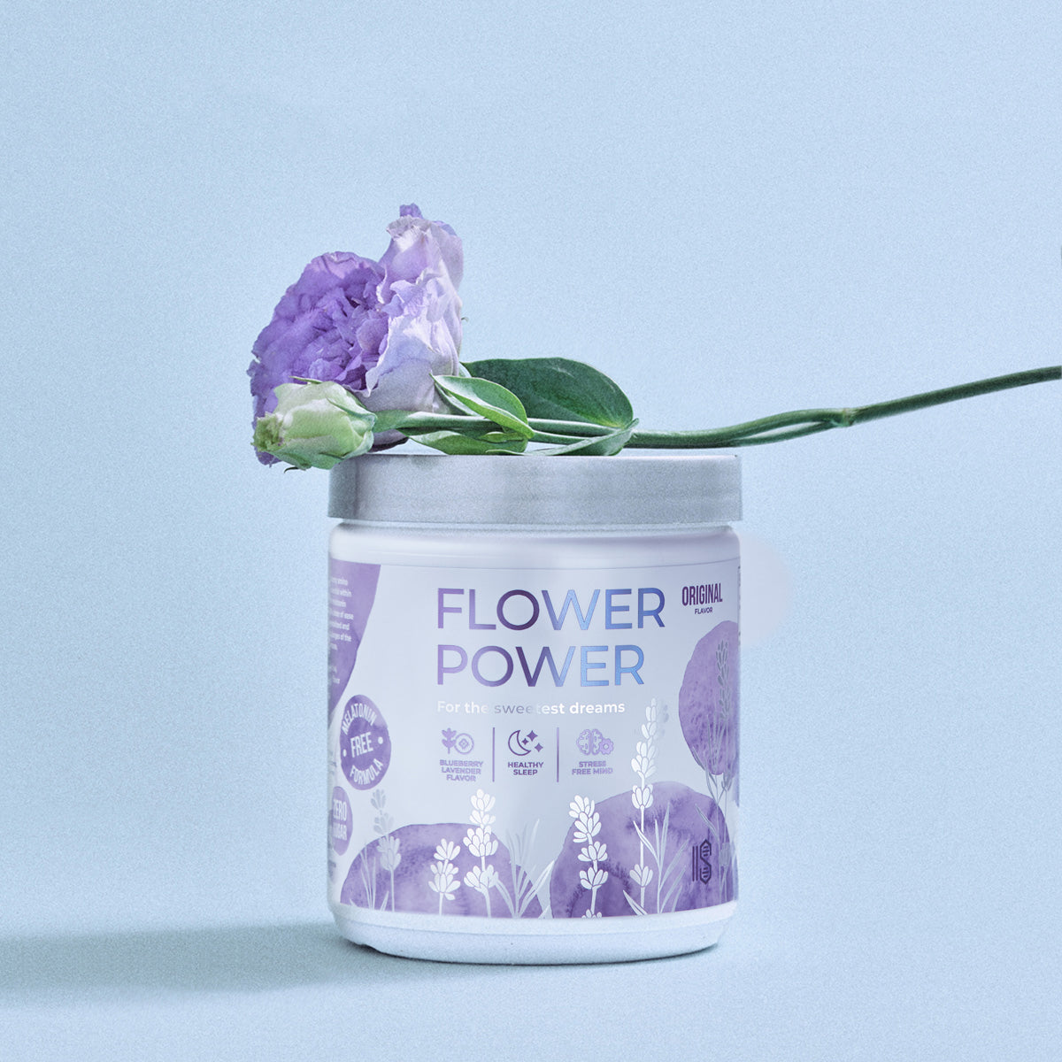 Flower Power - our unique amino acids based melatonin-free formula for improving quality of sleep and reducing stress and anxiety