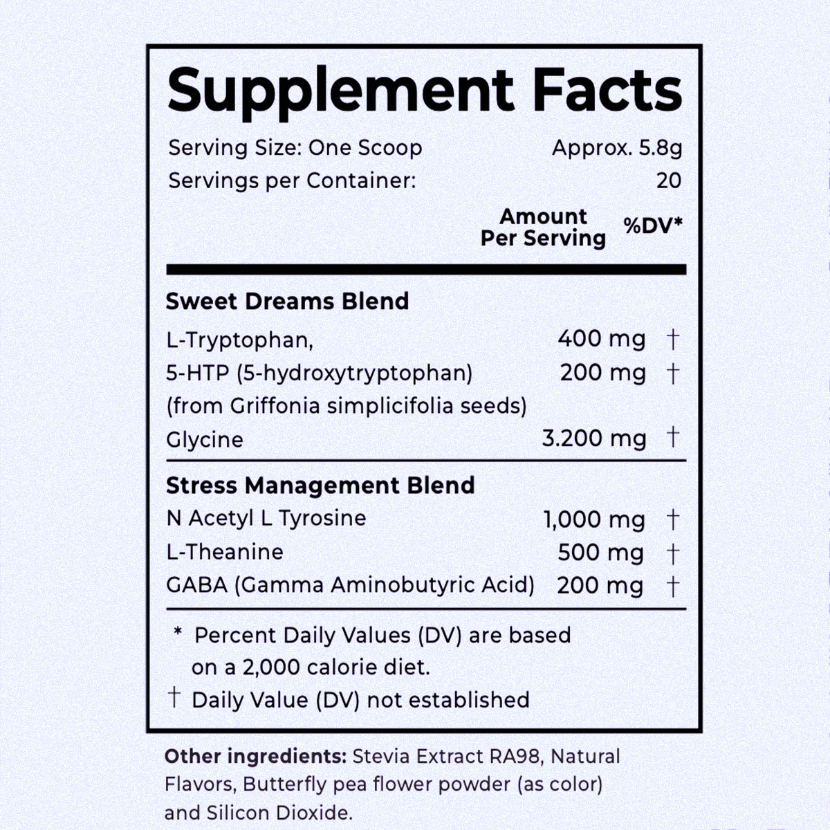 Sleep & Stress Management Powder | 20 servings